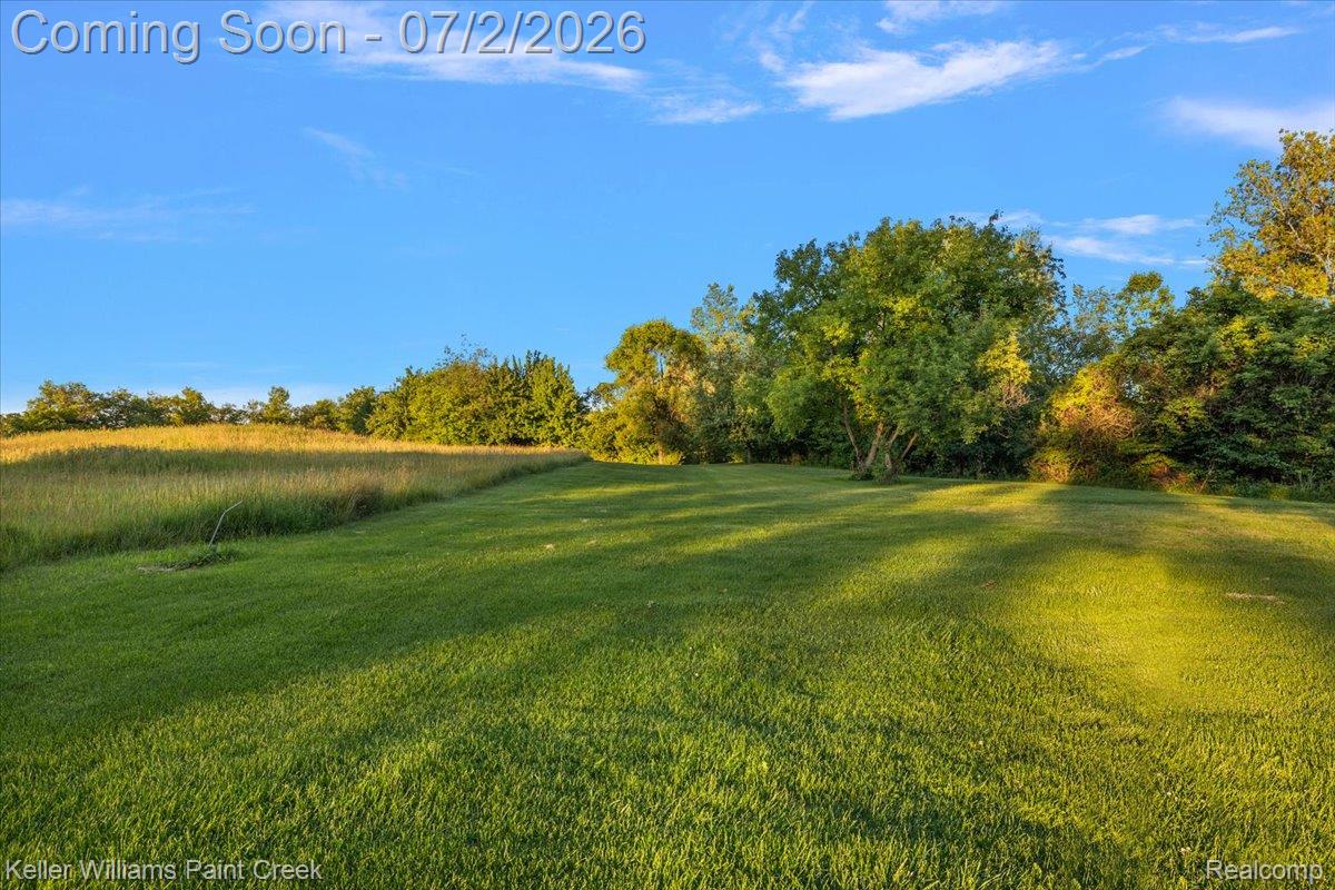 54230 Card Road Macomb, MI 48042 - Photo 14 of 73 Expansive green lawn extending to a natural field