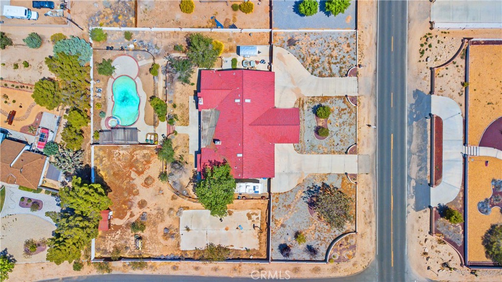 13116 Rincon Road Apple Valley, CA 92308 - Photo 2 of 62 Ariel View with enhanced pool