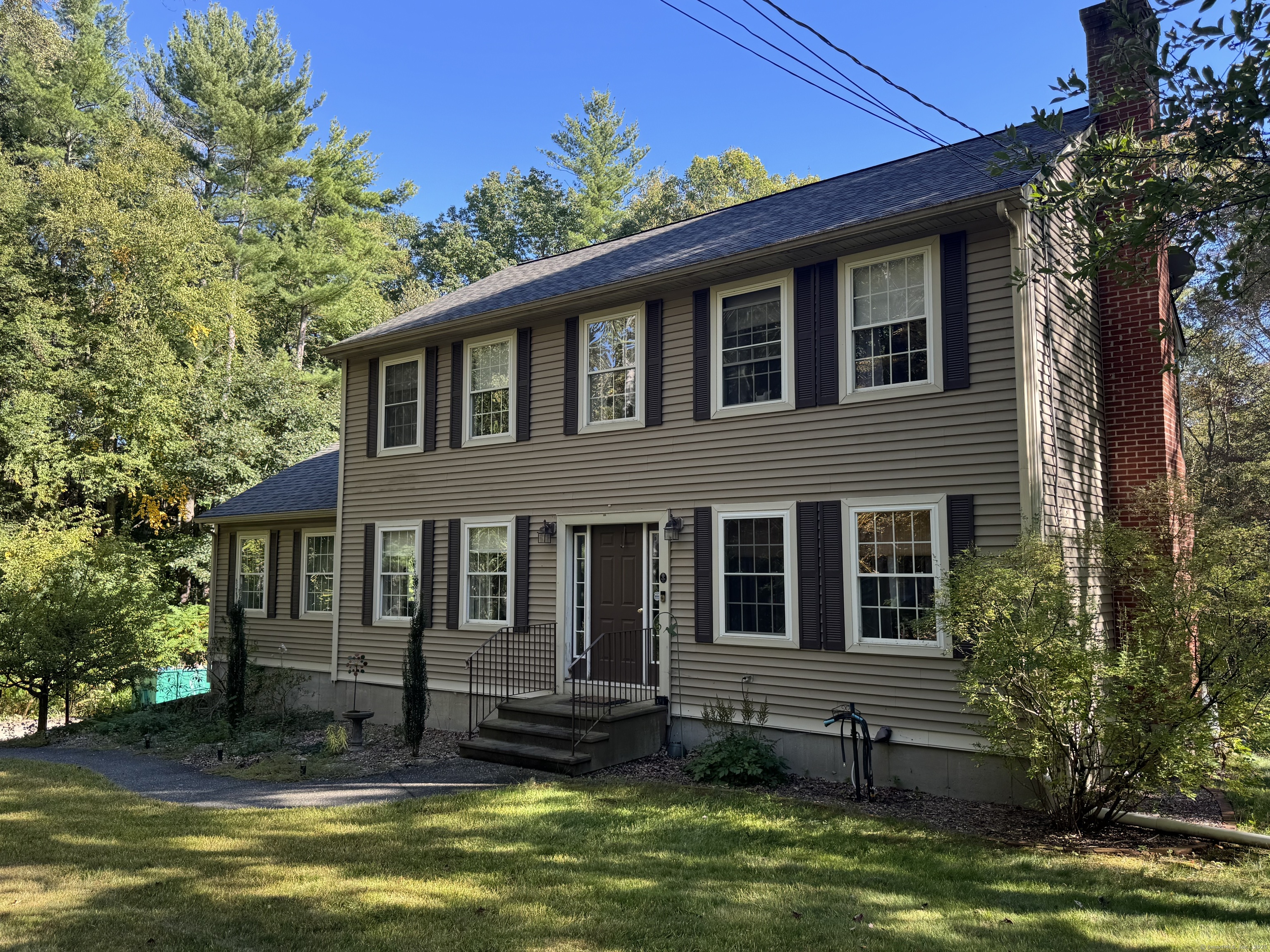 a house that has a large pool in it