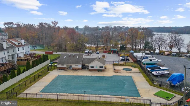 a view of a lake with a mountain in the back