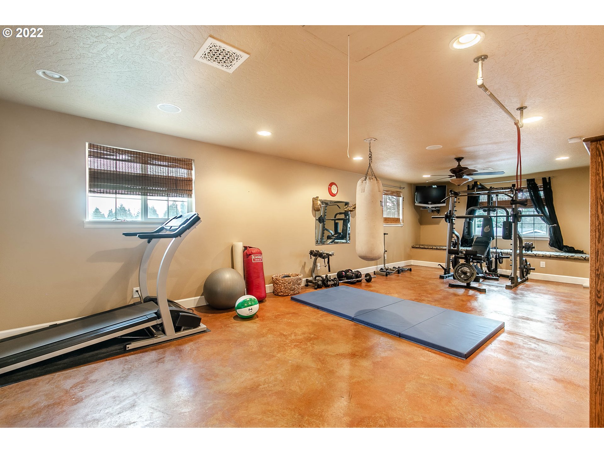 1597 Balboa Street Eugene, OR 97408 - Photo 19 of 27 a room with gym equipment and a large window