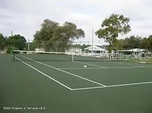 a view of a lake with a city