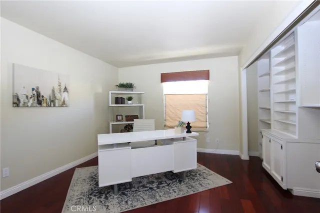 a room with a couch and a window