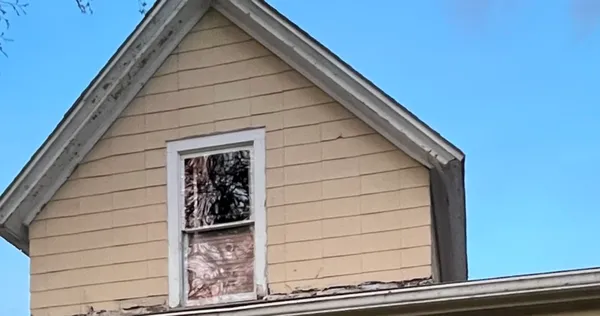 a side view of a house