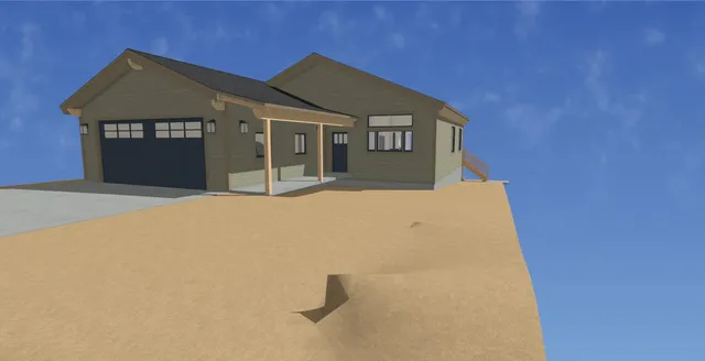 a view of a house with roof deck