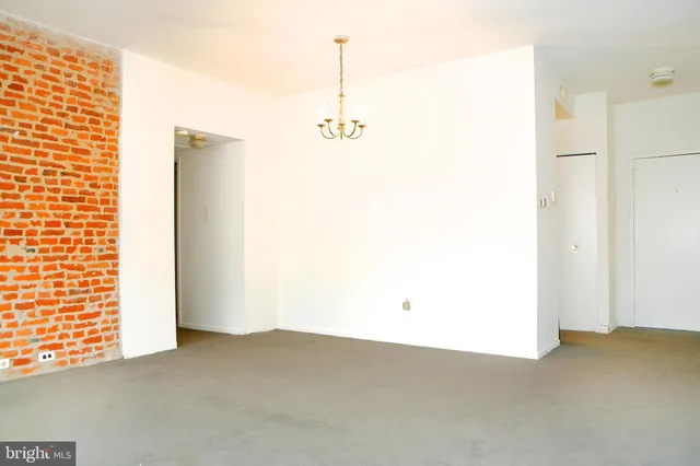 a view of a room with closet