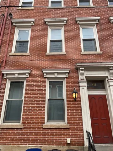 front view of a brick building