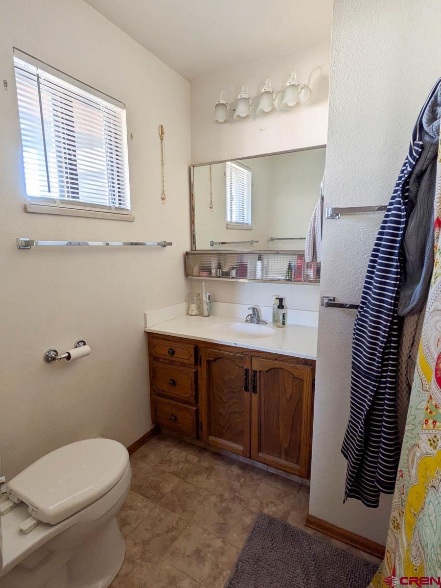 39594 Pitkin Road Paonia, CO 81428 - Photo 15 of 35 a spacious bathroom with a toilet sink and mirror