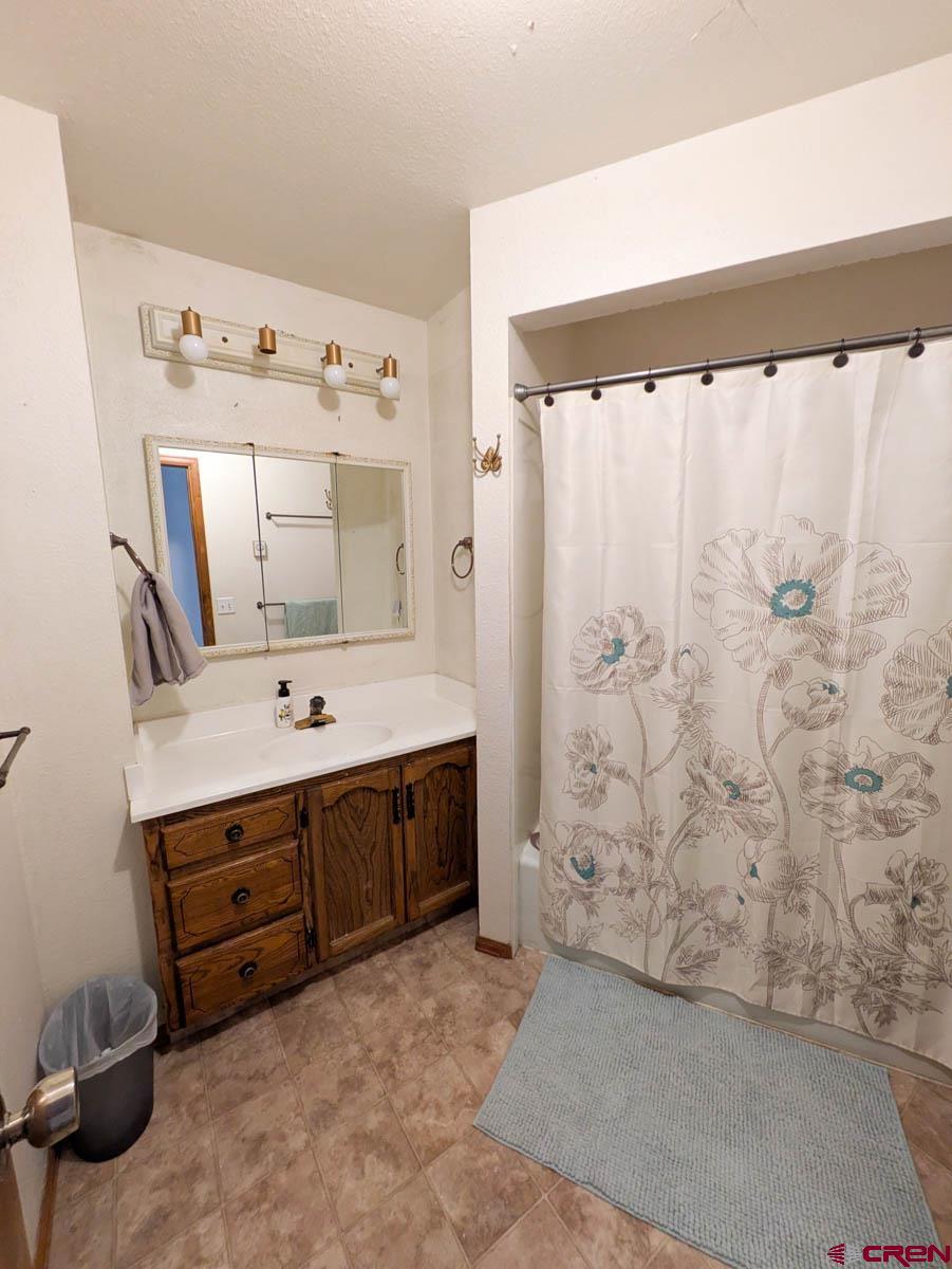 39594 Pitkin Road Paonia, CO 81428 - Photo 10 of 35 a bathroom with a double vanity sink and mirror