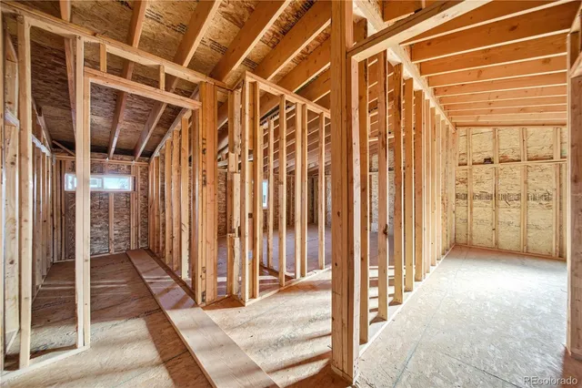 a view of a porch of a house