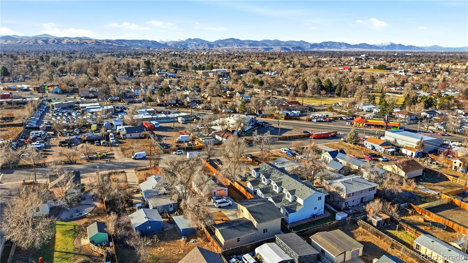 950 South Wolff Street Denver, CO 80219 - Photo 32 of 39 an aerial view of multiple house