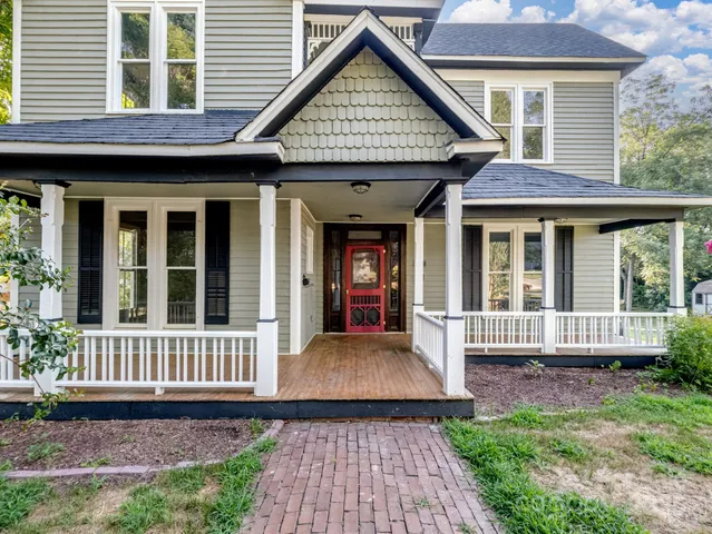 a view of a front door of the house
