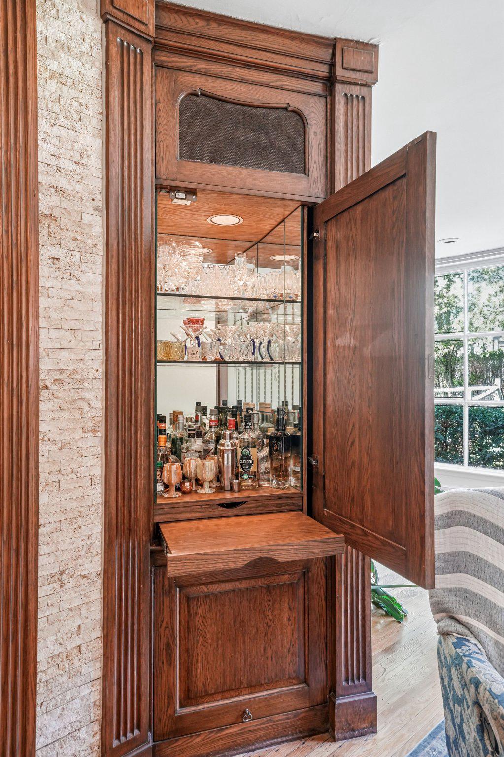 1735 Ashbourne Road Elkins Park, PA 19027 - Photo 14 of 82 Elegant wooden bar cabinet.