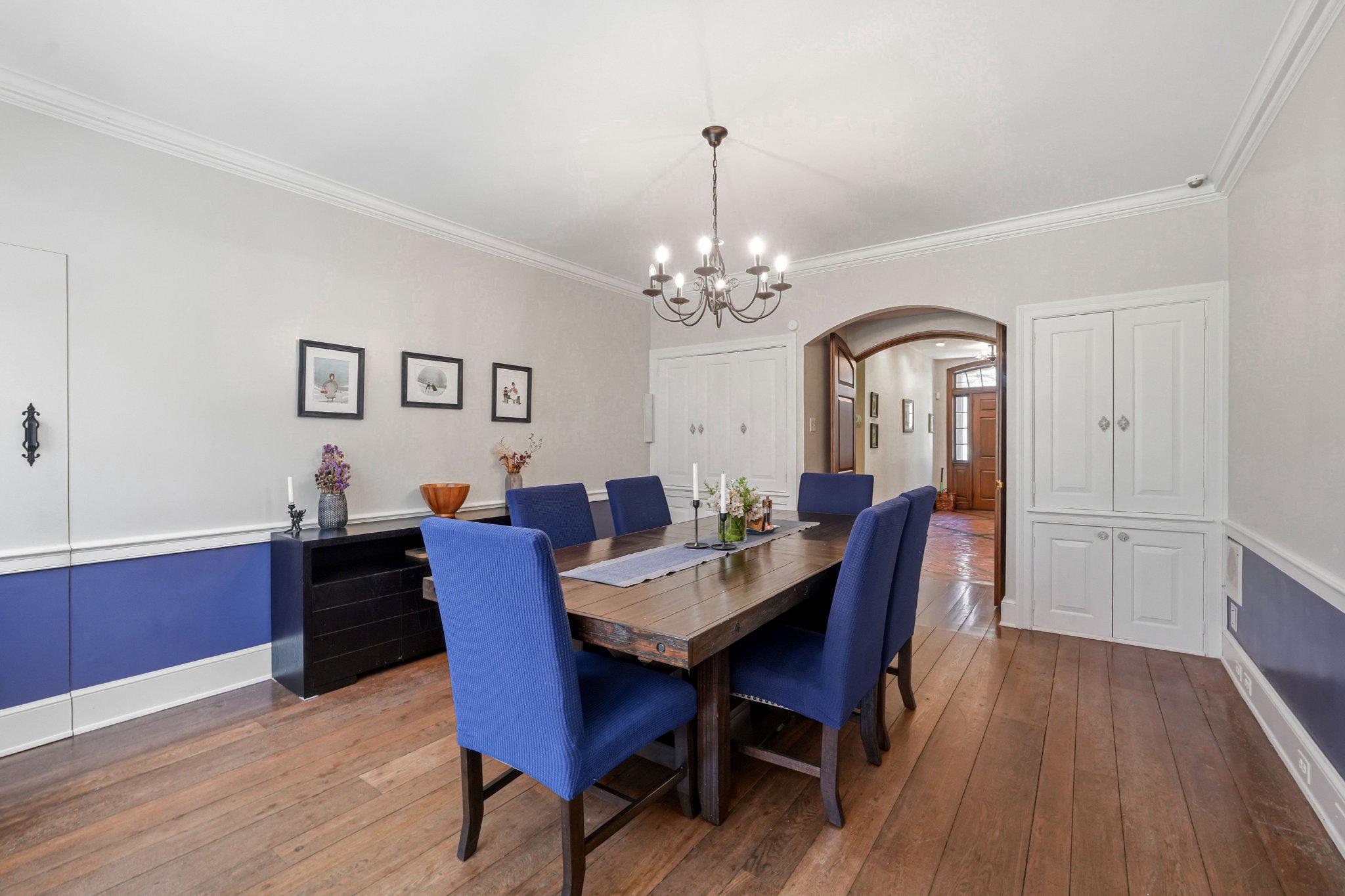 1735 Ashbourne Road Elkins Park, PA 19027 - Photo 25 of 82 a view of a dining room with furniture and wooden floor