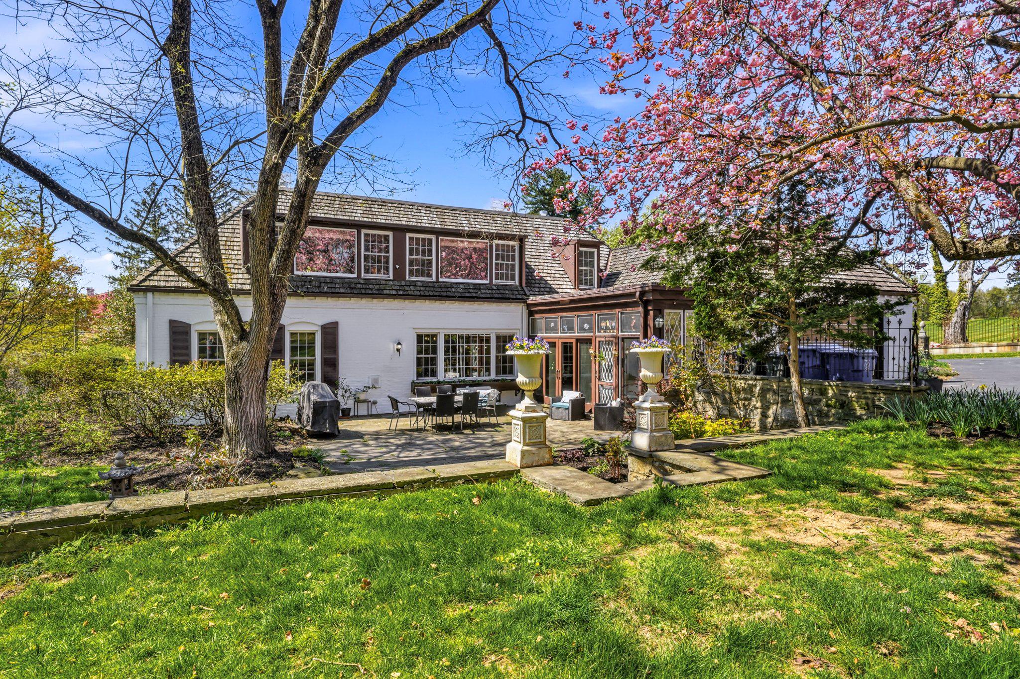 1735 Ashbourne Road Elkins Park, PA 19027 - Photo 59 of 82 a view of a house with backyard porch and sitting area