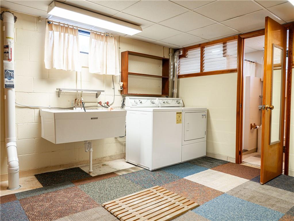1012 Blaine Road Monaca, PA 15061 - Photo 34 of 50 a room with dryer and washer