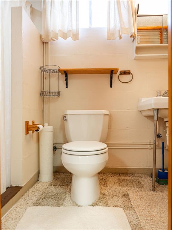 1012 Blaine Road Monaca, PA 15061 - Photo 37 of 50 a bathroom with a toilet and a shower