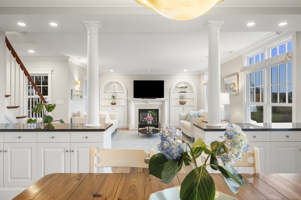 35 Bayberry Road Scituate, MA 02066 - Photo 14 of 39 a living room with fireplace furniture and a flat screen tv