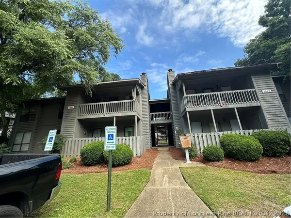 a front view of a house with entertaining space