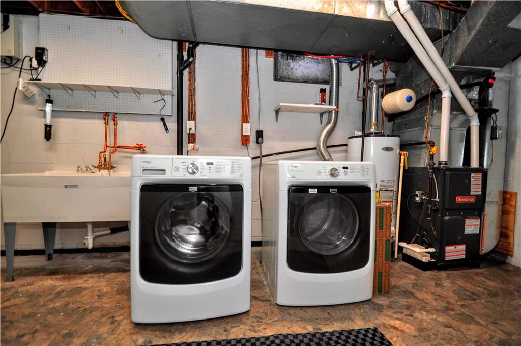 1313 Star Ridge Drive Pittsburgh, PA 15241 - Photo 34 of 36 a utility room with sink dryer and washer