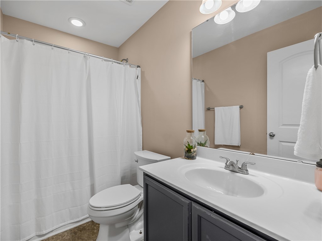 2520 Linmar Circle Anderson, SC 29621 - Photo 30 of 50 A pristine bathroom features a vanity, shower, and modern fixtures, offering everyday convenience.