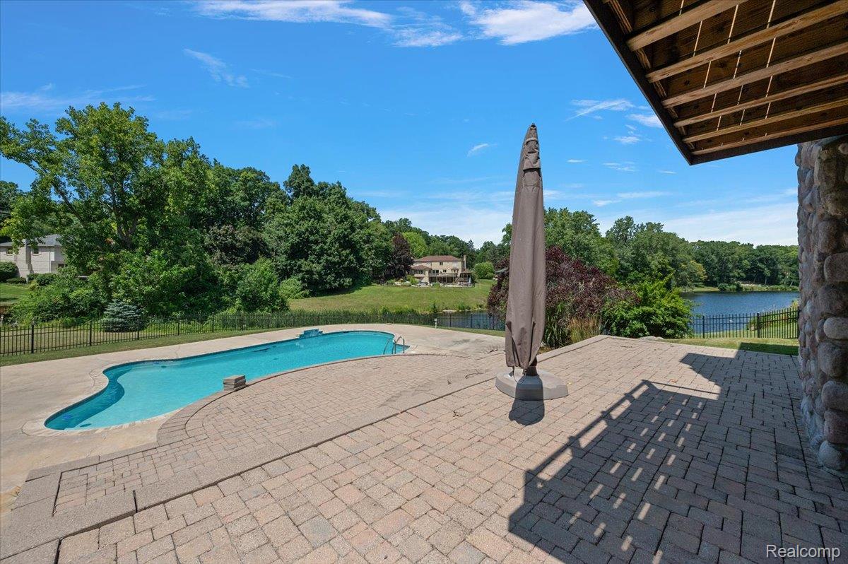 980 Sandhurst Road Bloomfield Hills, MI 48302 - Photo 67 of 75 View from Pool to Vernor Lake