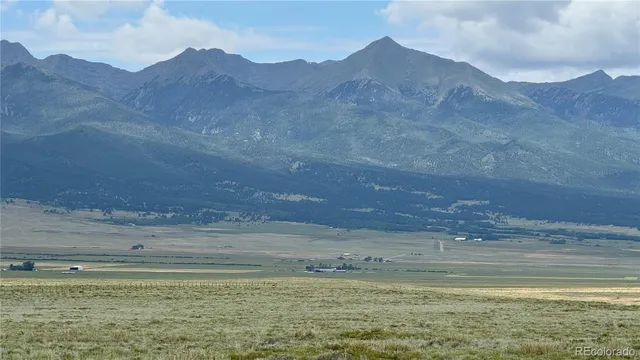 a view of an outdoor space and mountain view