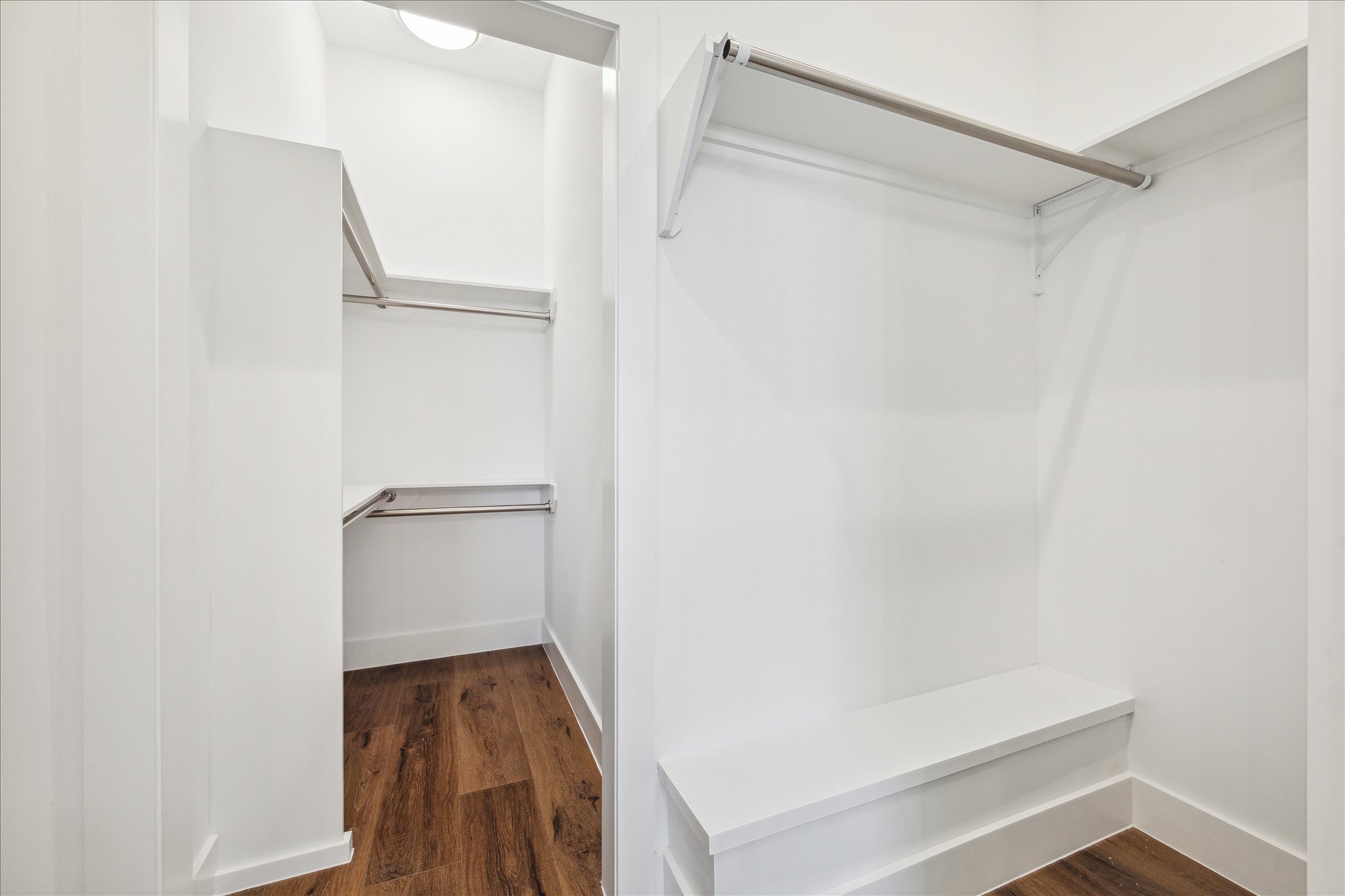 3102 Eunice Street Houston, TX 77009 - Photo 21 of 29 a view of walk in closet with empty racks