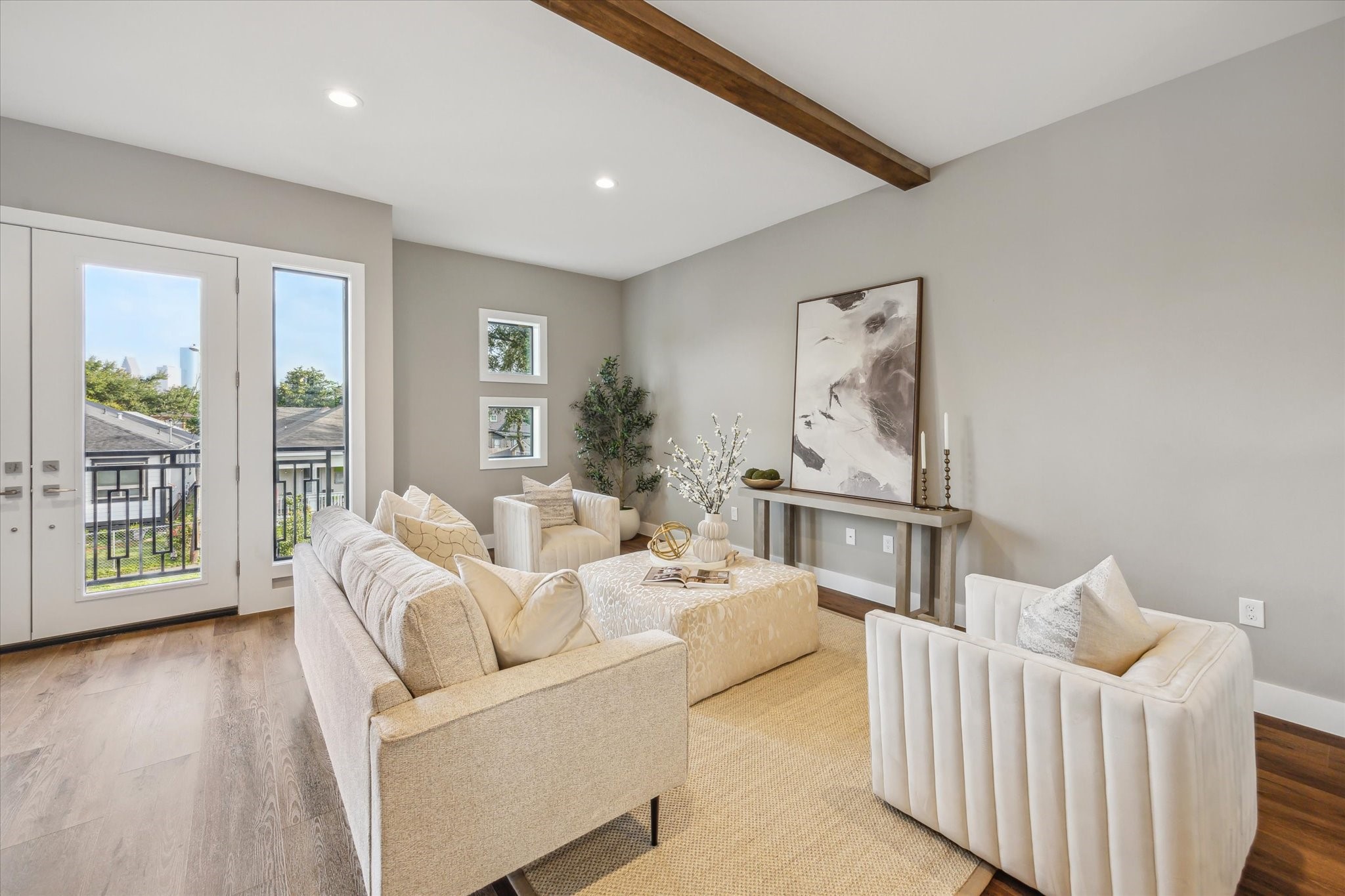 3102 Eunice Street Houston, TX 77009 - Photo 2 of 29 a living room with furniture and a large window