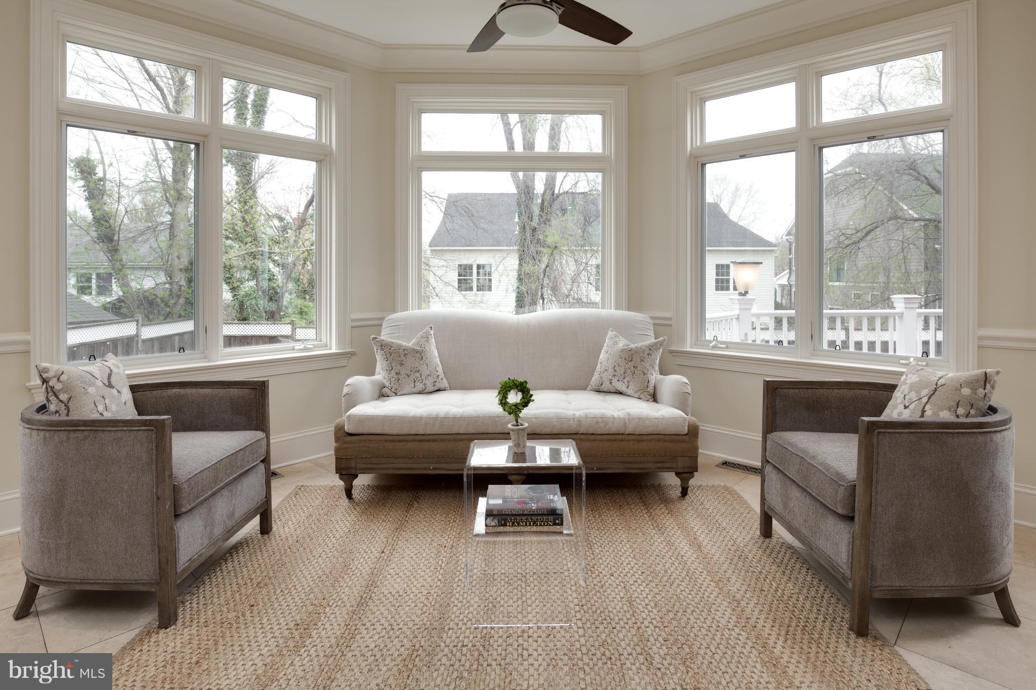 6802 Old Chesterbrook Road McLean, VA 22101 - Photo 14 of 30 a living room with furniture and a large window