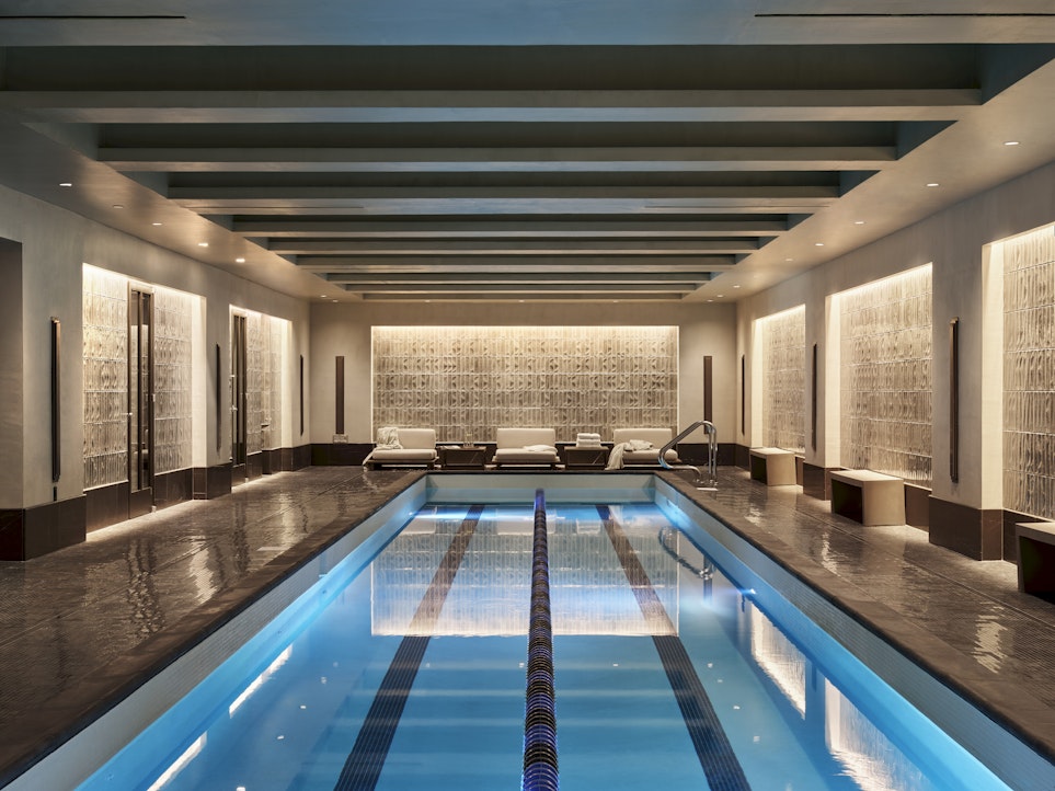 543 West 122nd Street, Unit 16A Manhattan, NY 10027 - Photo 14 of 32 a large swimming pool with a large window