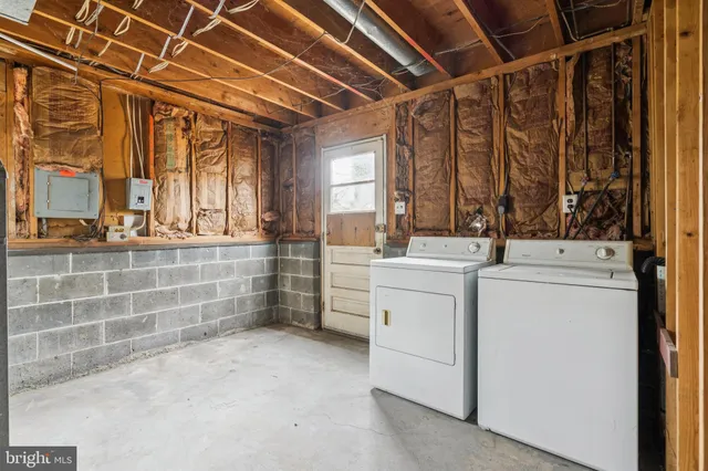 a view of storage and utility room