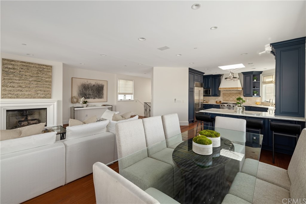 2211 Vista Drive Manhattan Beach, CA 90266 - Photo 22 of 48 a living room with furniture and a fireplace
