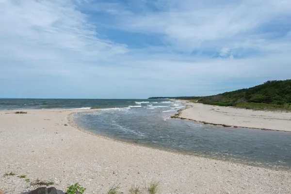 a view of beach and ocean