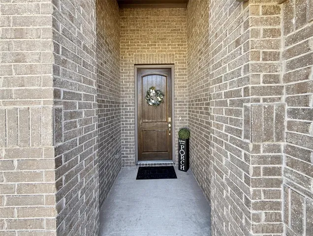 a view of a door of the house