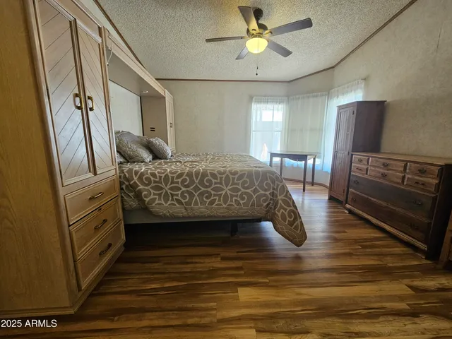 a view of a livingroom with furniture window and wooden floor