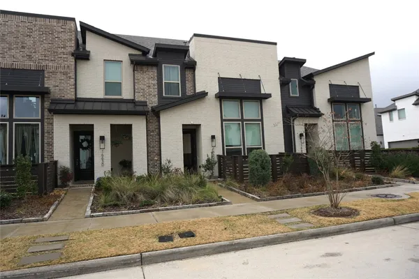 a front view of multiple houses