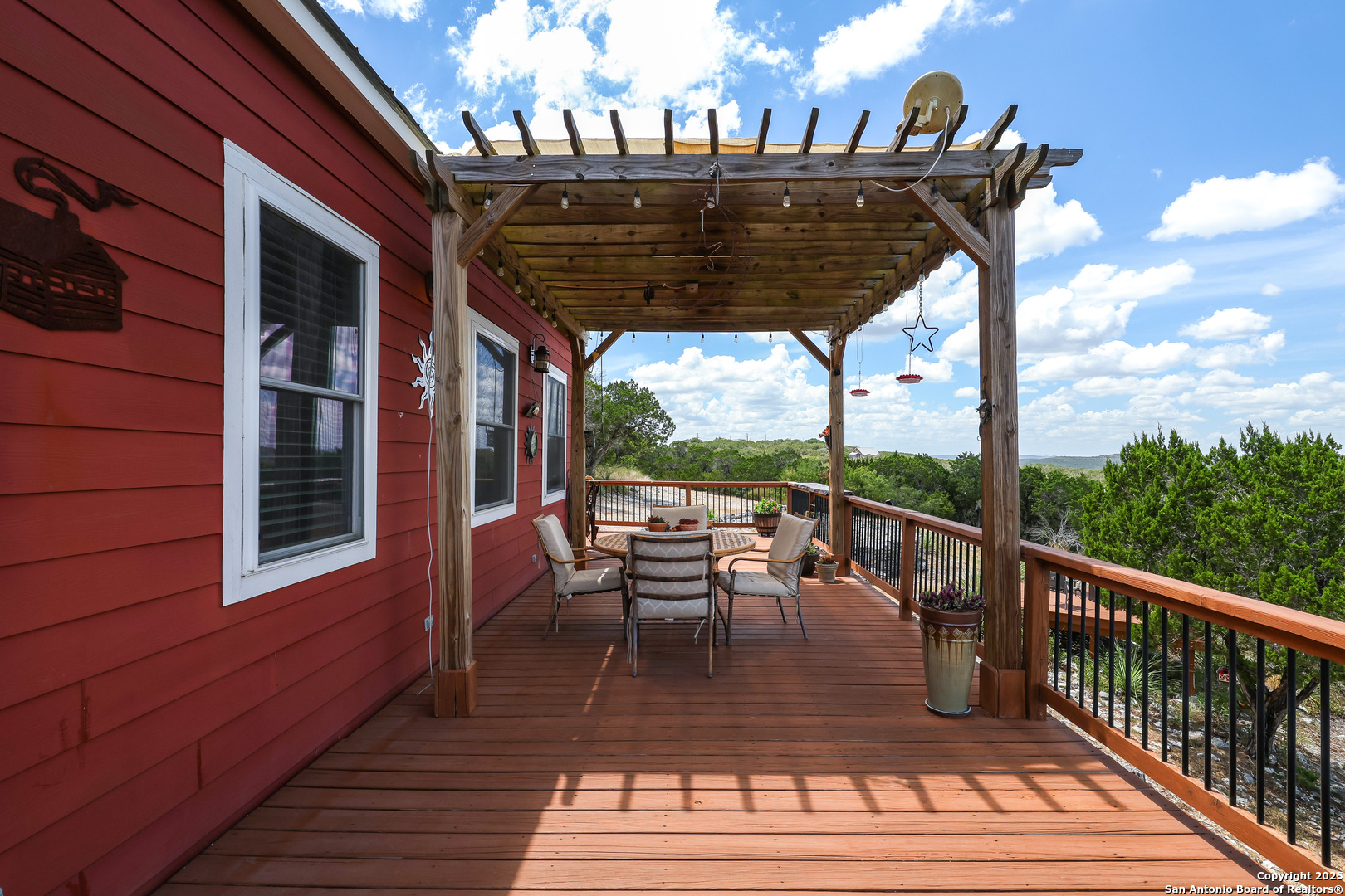 776 County Road 270 Mico, TX 78056 - Photo 11 of 59 a view of two chairs in the balcony