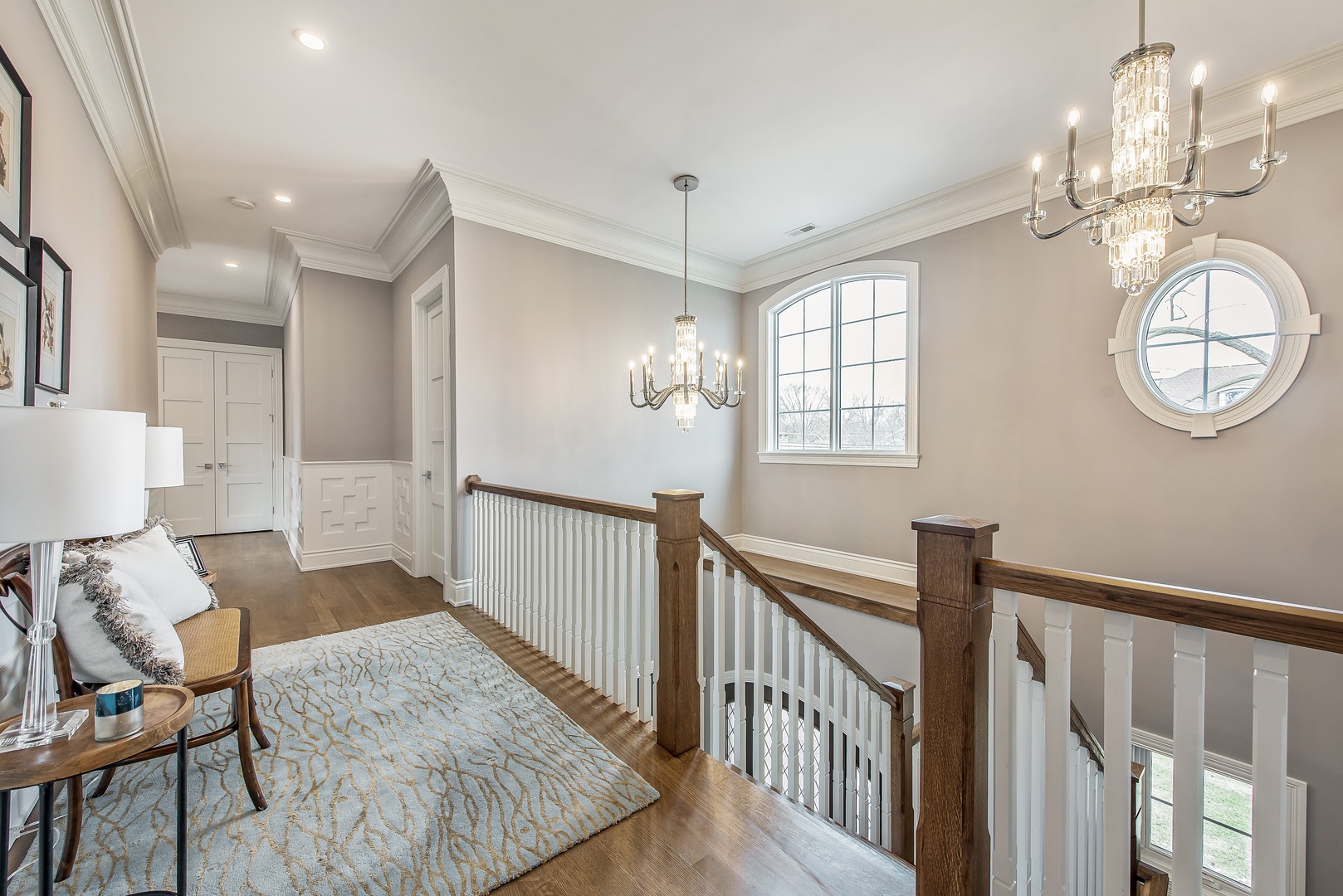 290 Thackeray Lane Northfield, IL 60093 - Photo 14 of 30 a view of a livingroom with furniture wooden floor and windows