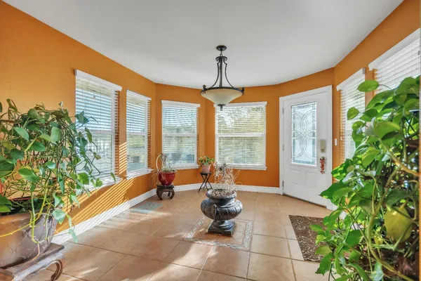 a view of hallway with stairs