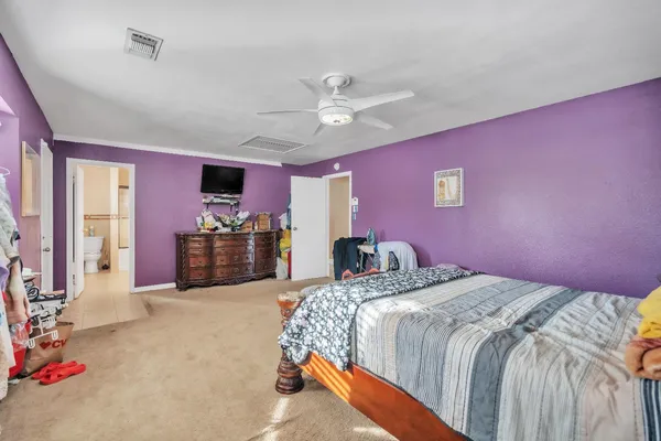 a view of a lake with a yard