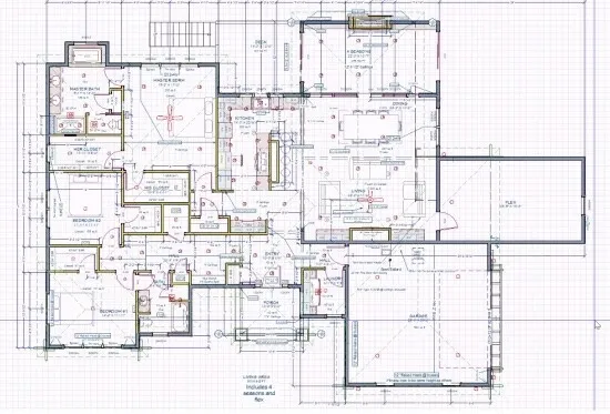 a view of a lake in front of house