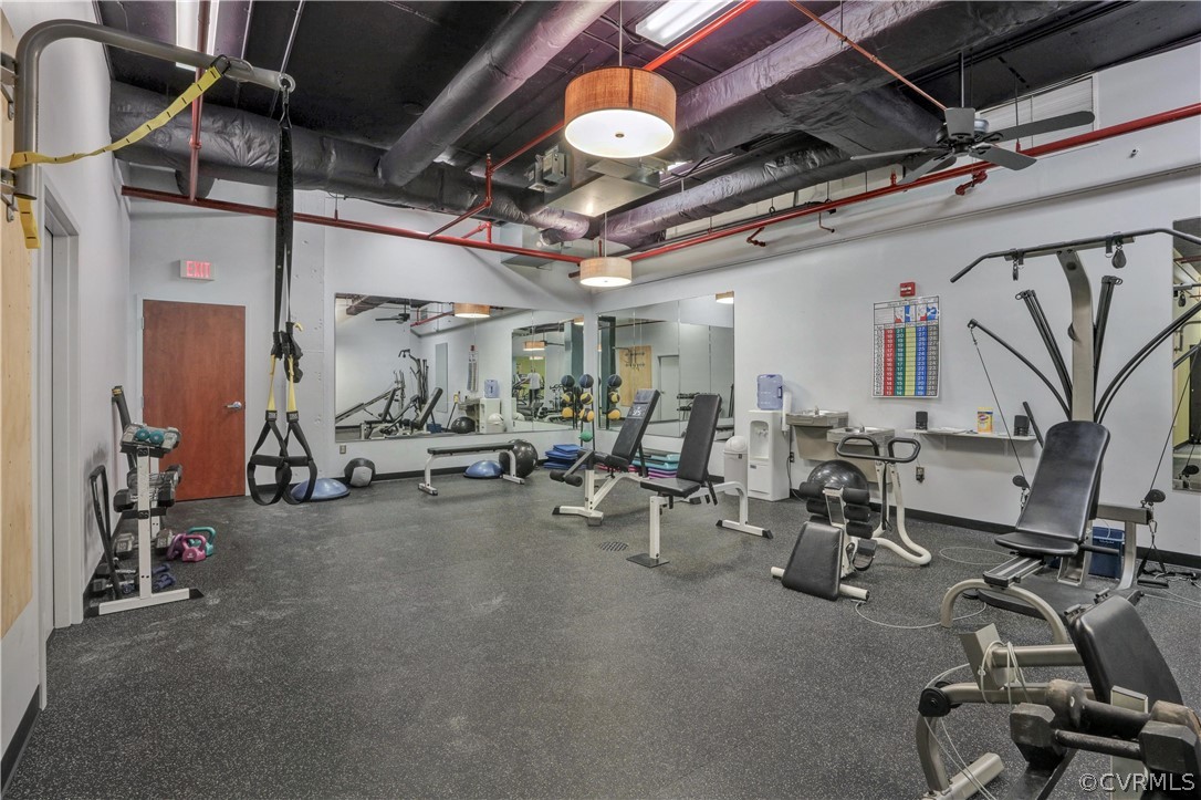 413 Stuart Circle, Unit U2D Richmond, VA 23220 - Photo 24 of 31 Partial view of fitness level, located on Plaza le