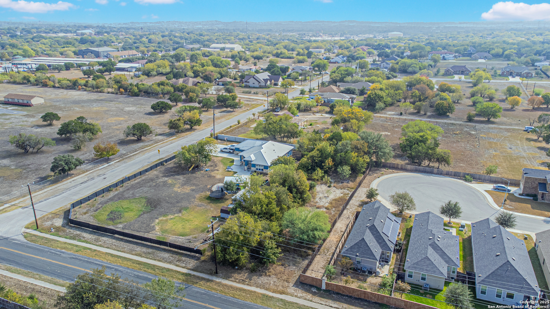 14830 Stahl Road San Antonio, TX 78217 - Photo 28 of 30 an aerial view of a residential houses with outdoor space and swimming pool