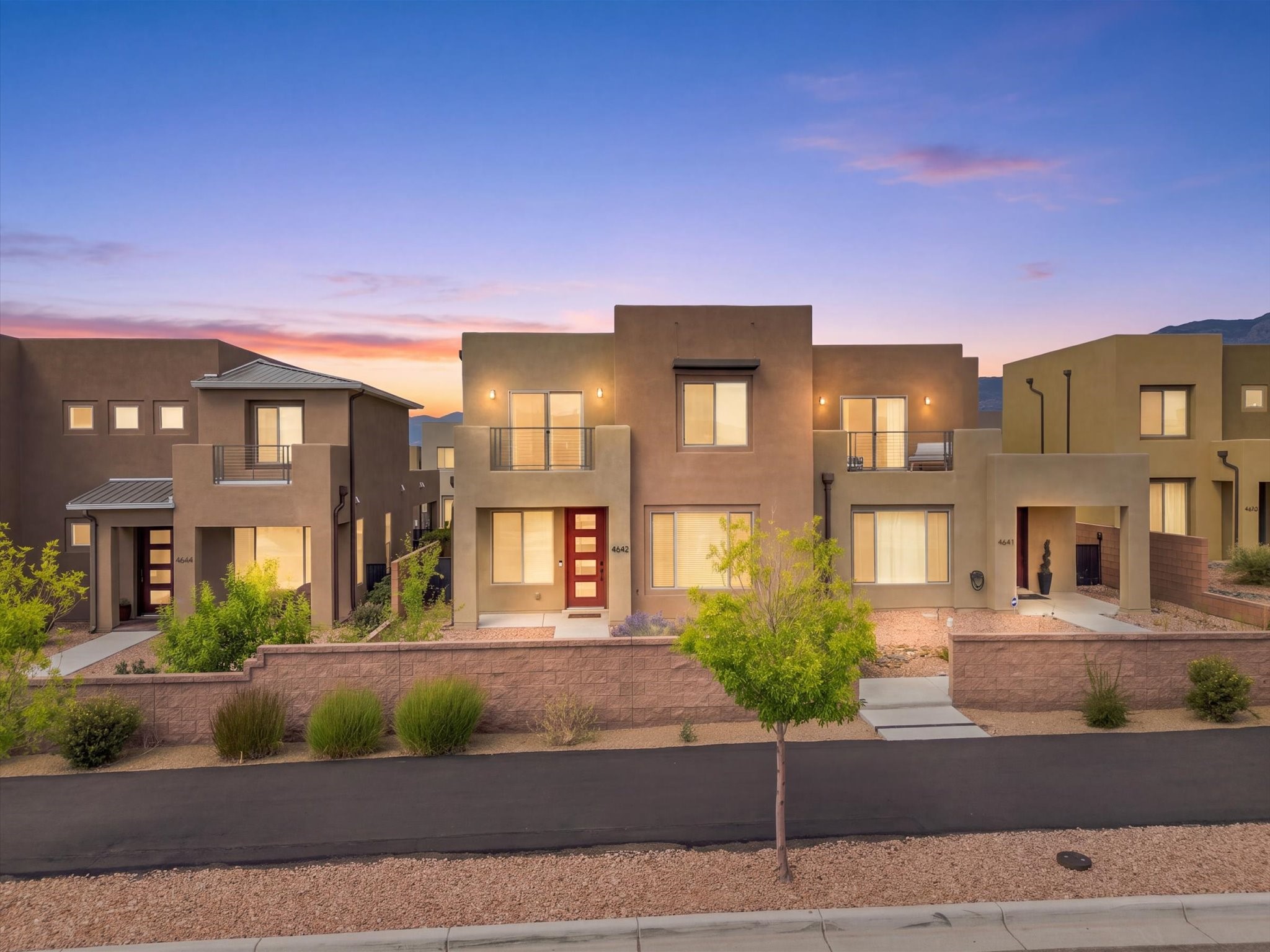 4642 Rail Runner Road Santa Fe, NM 87507 - Photo 1 of 74 Spacious facade, modern appeal, and plenty of room to make a statement.