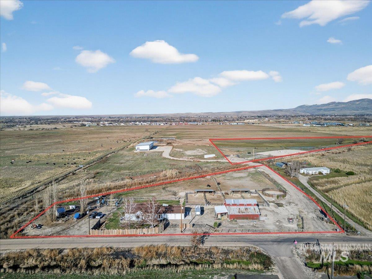 2588 West Sales Yard Road Emmett, ID 83617 - Photo 49 of 50 Overview of rural landscape featuring property parcel outlined