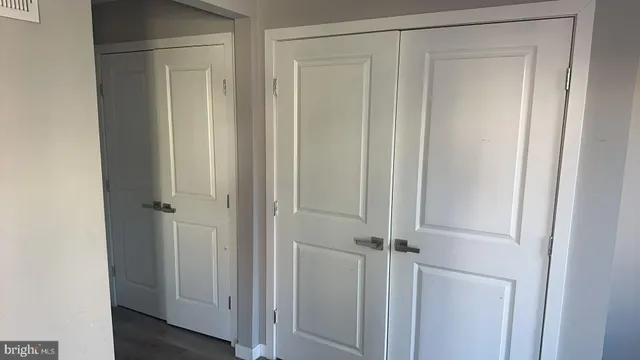 a view of a closet area