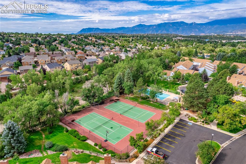 6910 Los Reyes Circle Colorado Springs, CO 80918 - Photo 27 of 38 a view of an outdoor space with mountain view