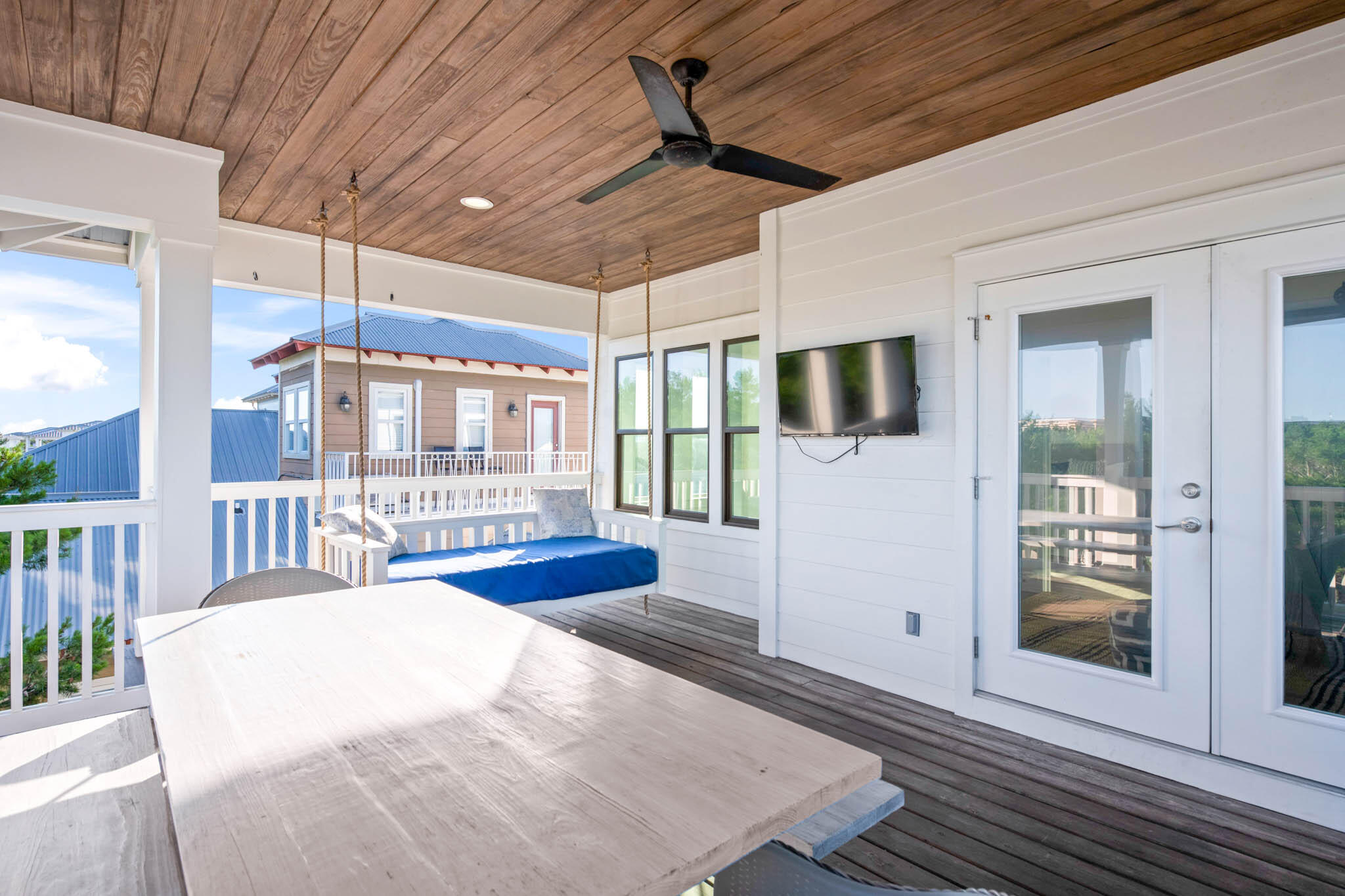 170 Seacrest Beach Boulevard East Inlet Beach, FL 32461 - Photo 27 of 38 a large bedroom with a bed and wooden floor