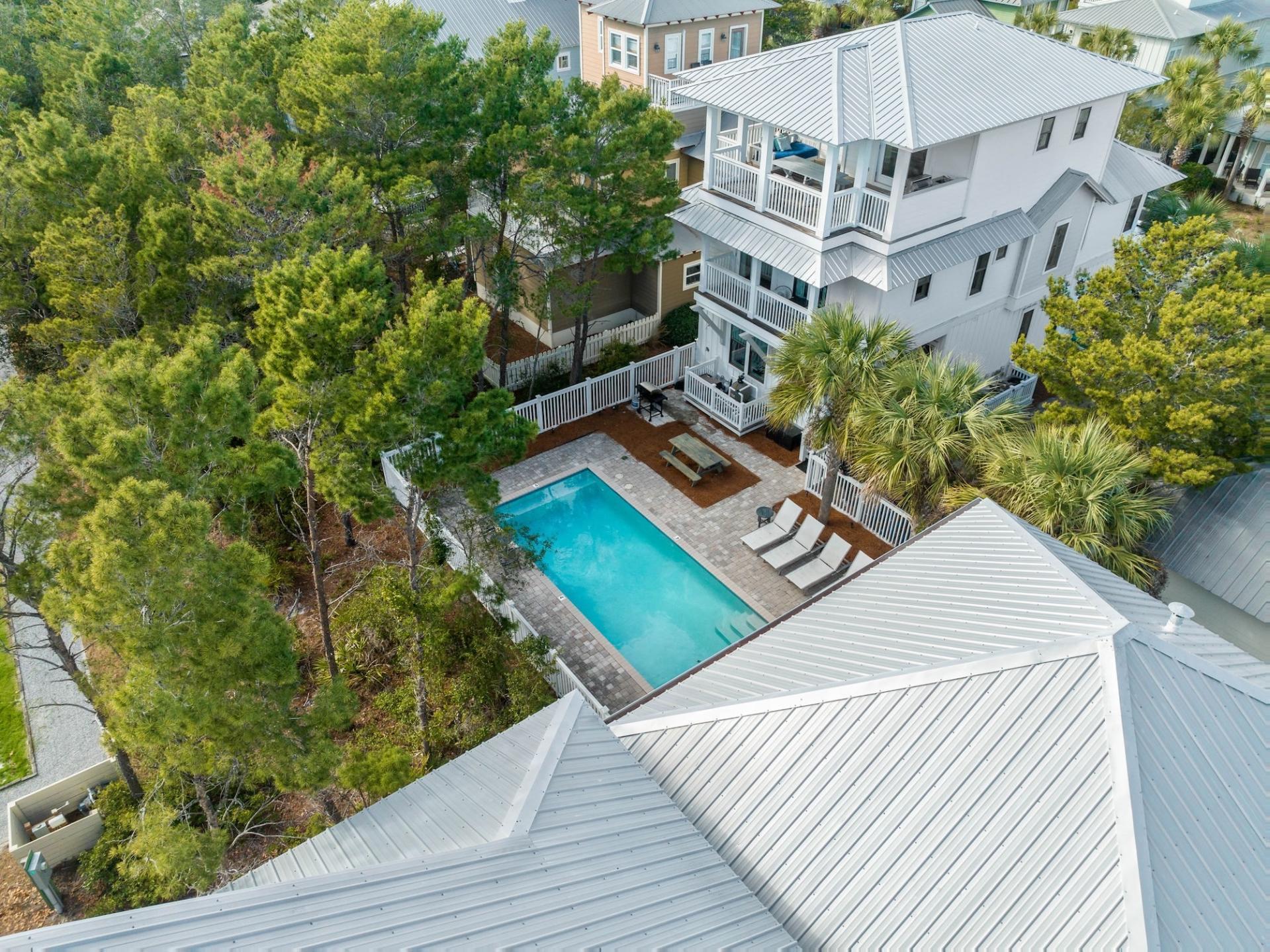 170 Seacrest Beach Boulevard East Inlet Beach, FL 32461 - Photo 31 of 38 a view of a white house with a yard